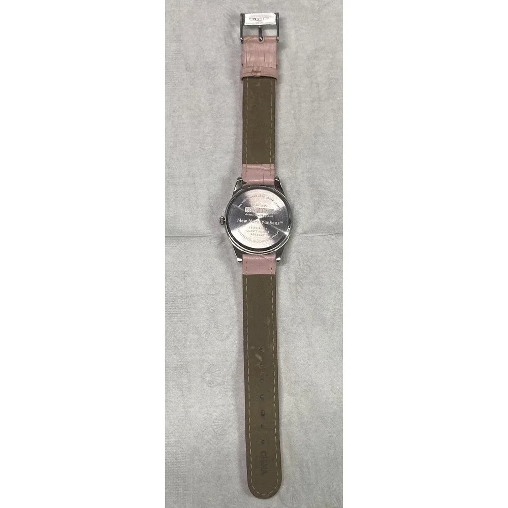 New York Yankees Womens Pink &‎ Blue MLB Watch WORKS.. Face=1.25